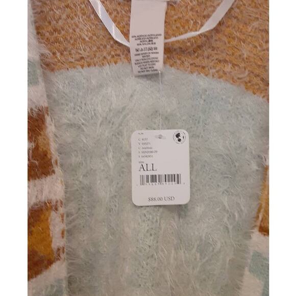 NWT - Free People Diamondback Cozy Kimono Poncho Soft Southwest Boho Ivory O/S - Picture 7 of 7